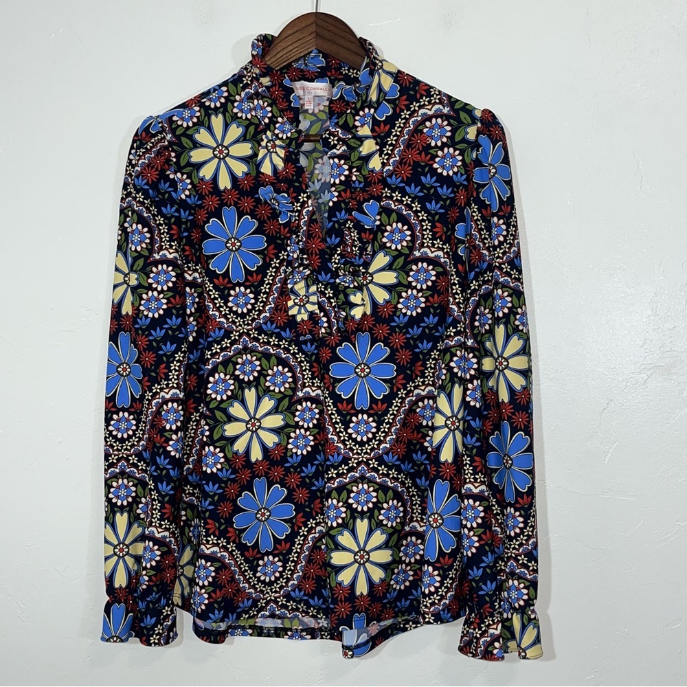 Jude Connally Tunic Top Floral Size L - Picture 4 of 10